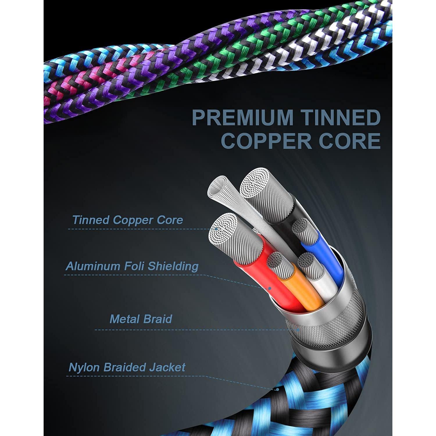 Cable USB C a Lightning 4Pack 0.91m Haoano Carga Rápida