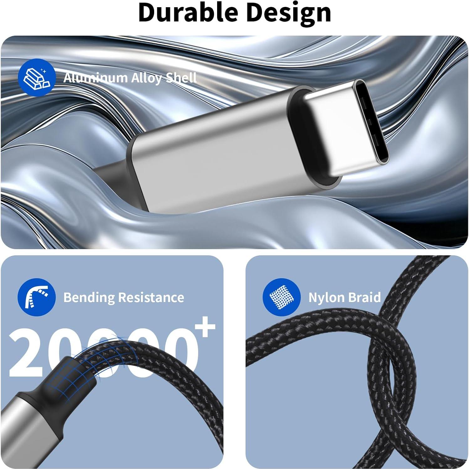 Adaptador USB C a 3.5mm DESOFICON - Paquete de 2, Audio Hi-Fi
