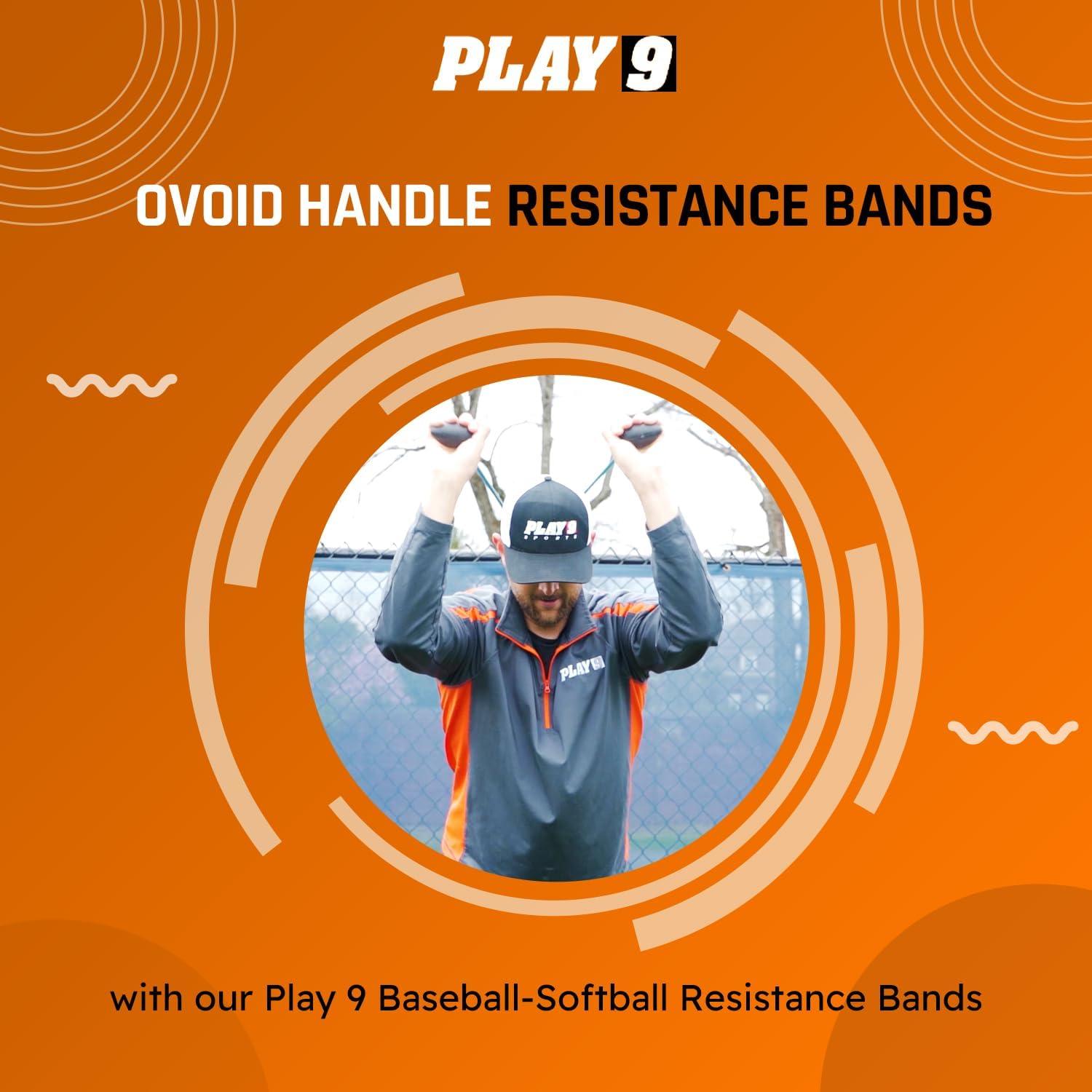 Banda de Resistencia SHOP PLAY 9 para Béisbol - Ovoid Negro