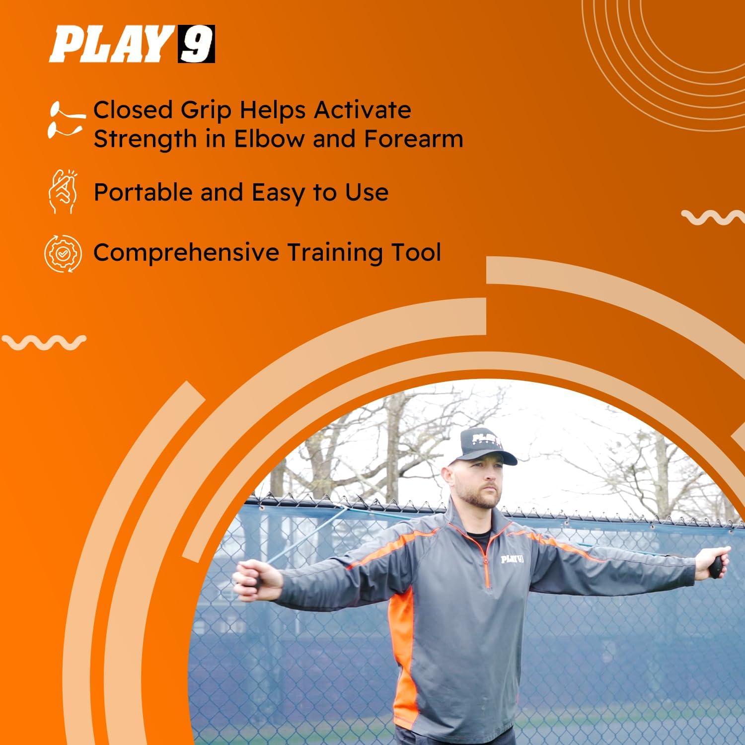 Banda de Resistencia SHOP PLAY 9 para Béisbol - Ovoid Negro