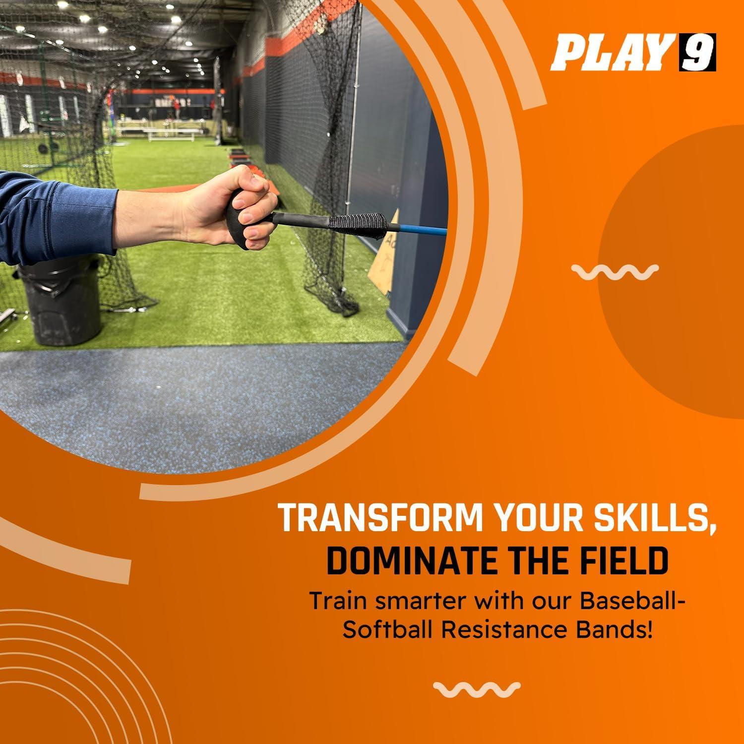 Banda de Resistencia SHOP PLAY 9 para Béisbol - Ovoid Negro