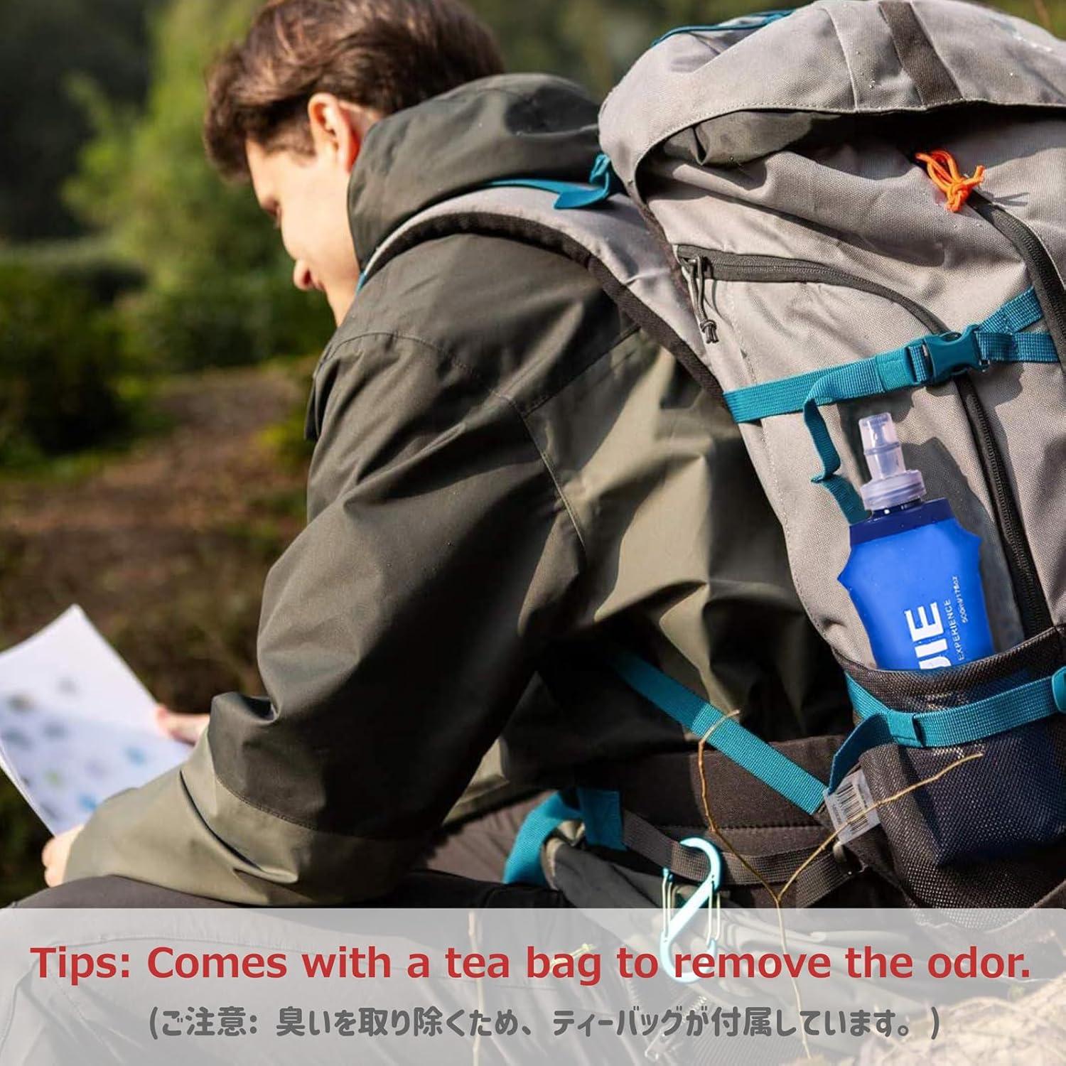 Botella de Agua Colapsable Azarxis TPU Soft Flask 250ml 500ml