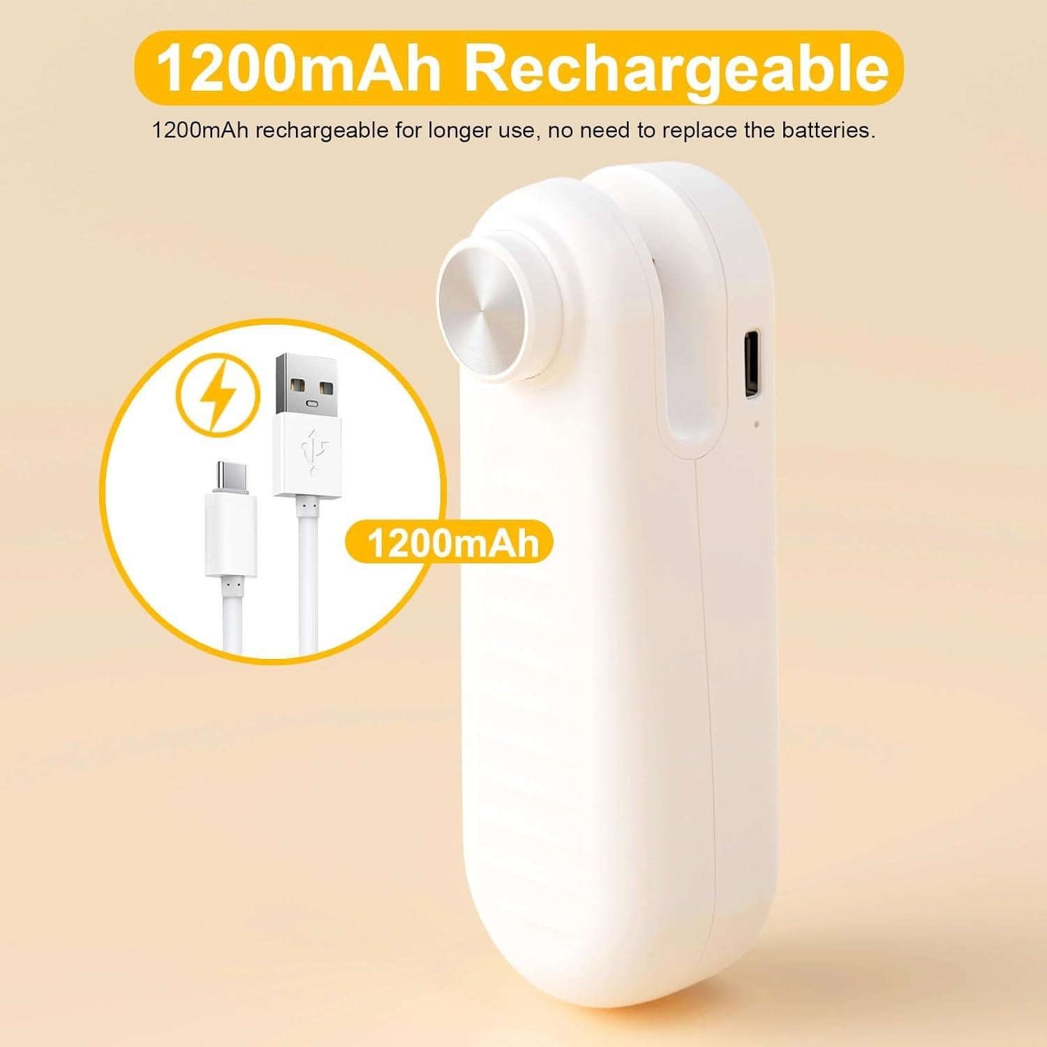 Sellador de Bolsas Térmico Aedicce Mini Recargable USB C 1200mAh