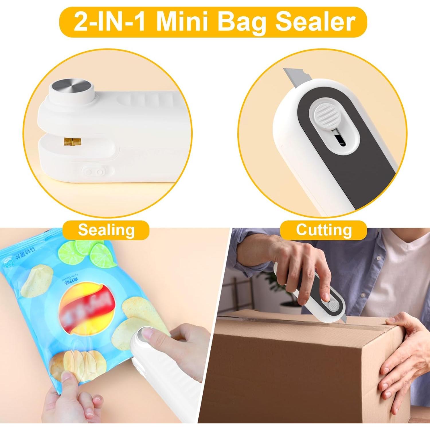 Sellador de Bolsas Térmico Aedicce Mini Recargable USB C 1200mAh