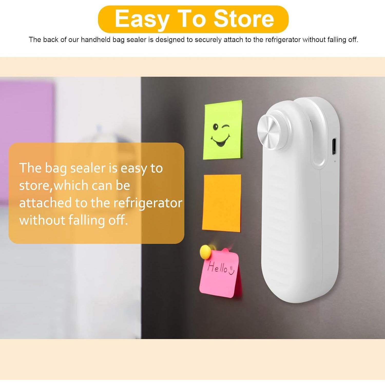 Sellador de Bolsas Térmico Aedicce Mini Recargable USB C 1200mAh