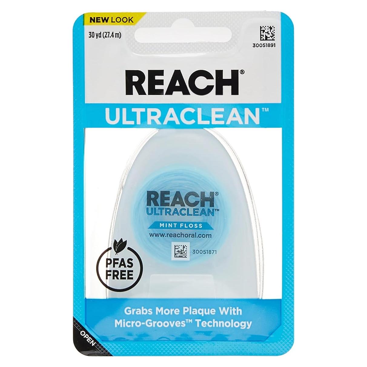 Hilo Dental Encerado REACH Ultraclean Menta 27.43 m