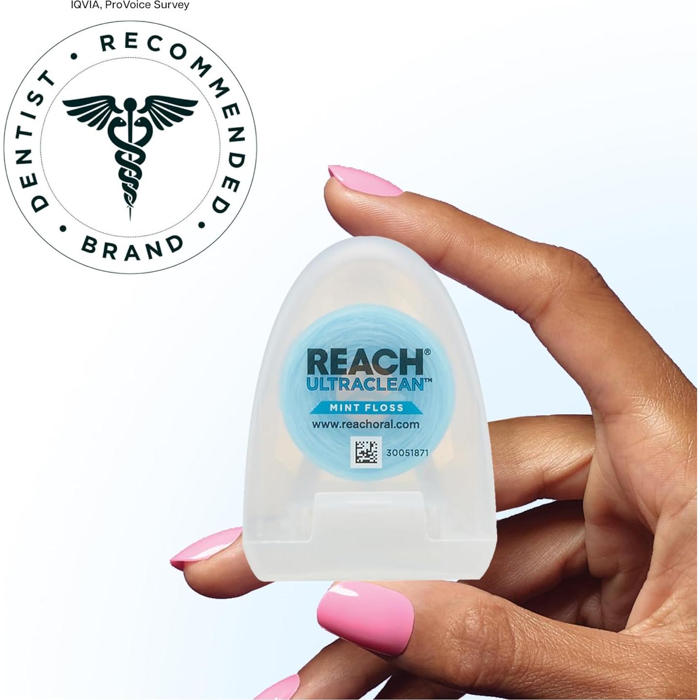 Hilo Dental Encerado REACH Ultraclean Menta 27.43 m