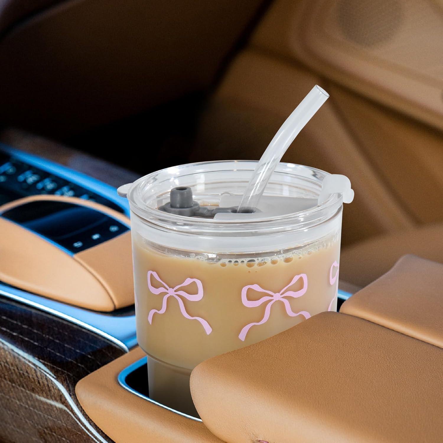 Set de 2 Tazas de Plástico Rosa Icesip 15 oz Reutilizables