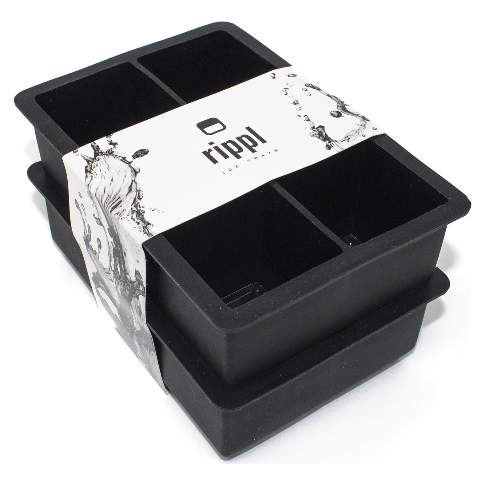 Bandeja de Hielo Rippl de Silicona - 6 Cavidades Grandes - Set de 2