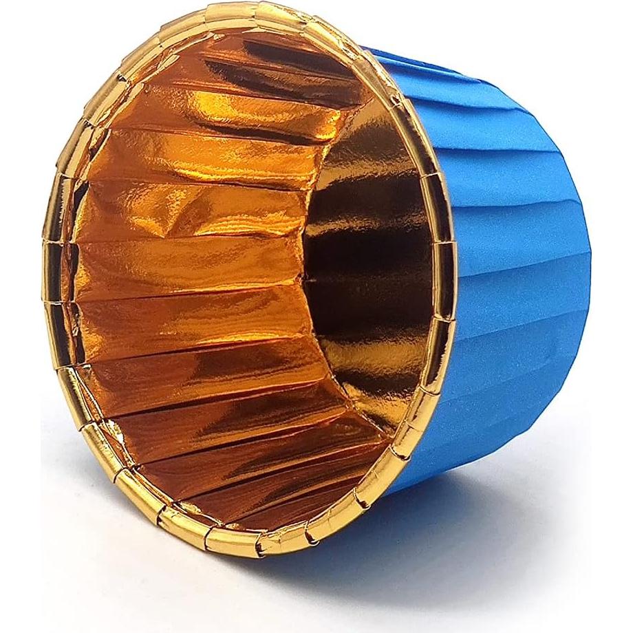 Forros de Muffin Desechables Mombake Azul 50 Unidades 50mm