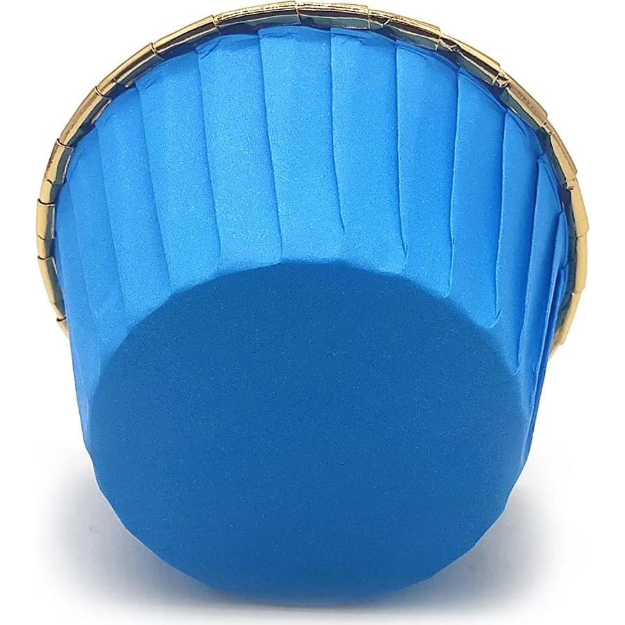 Forros de Muffin Desechables Mombake Azul 50 Unidades 50mm