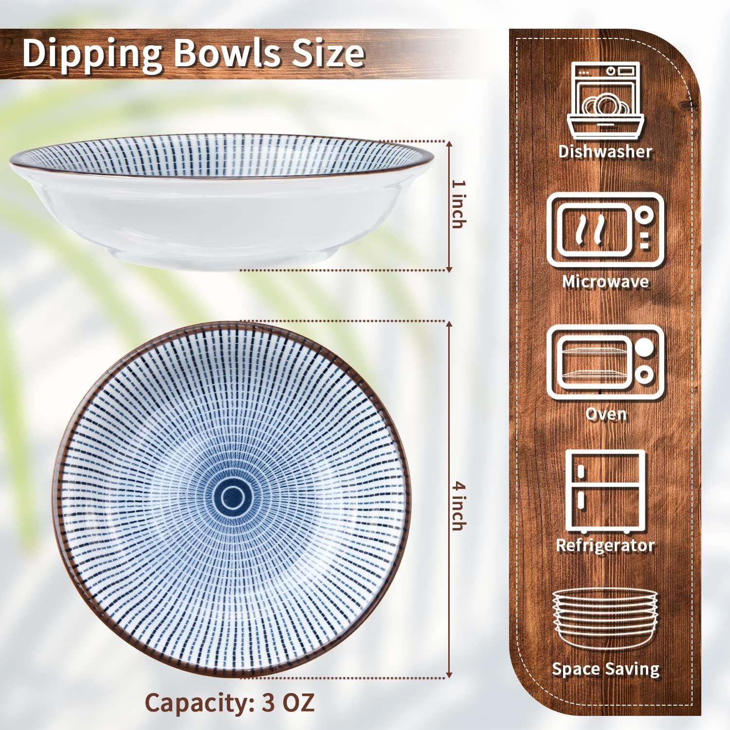 Set de 6 Tazones de Cerámica Eisinly para Dipping 10 cm