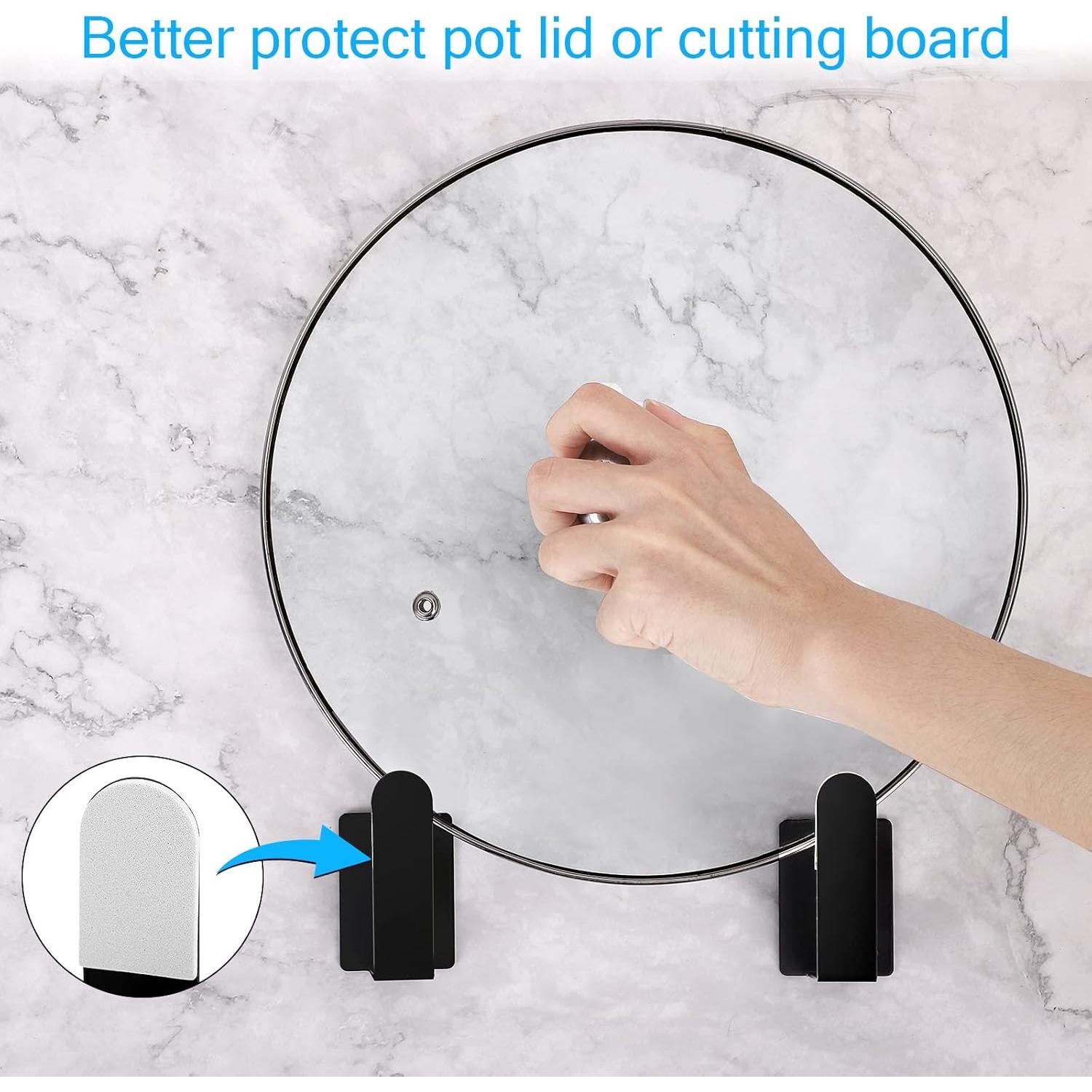 Soporte para tapa de olla YURINJEE acero inoxidable ajustable