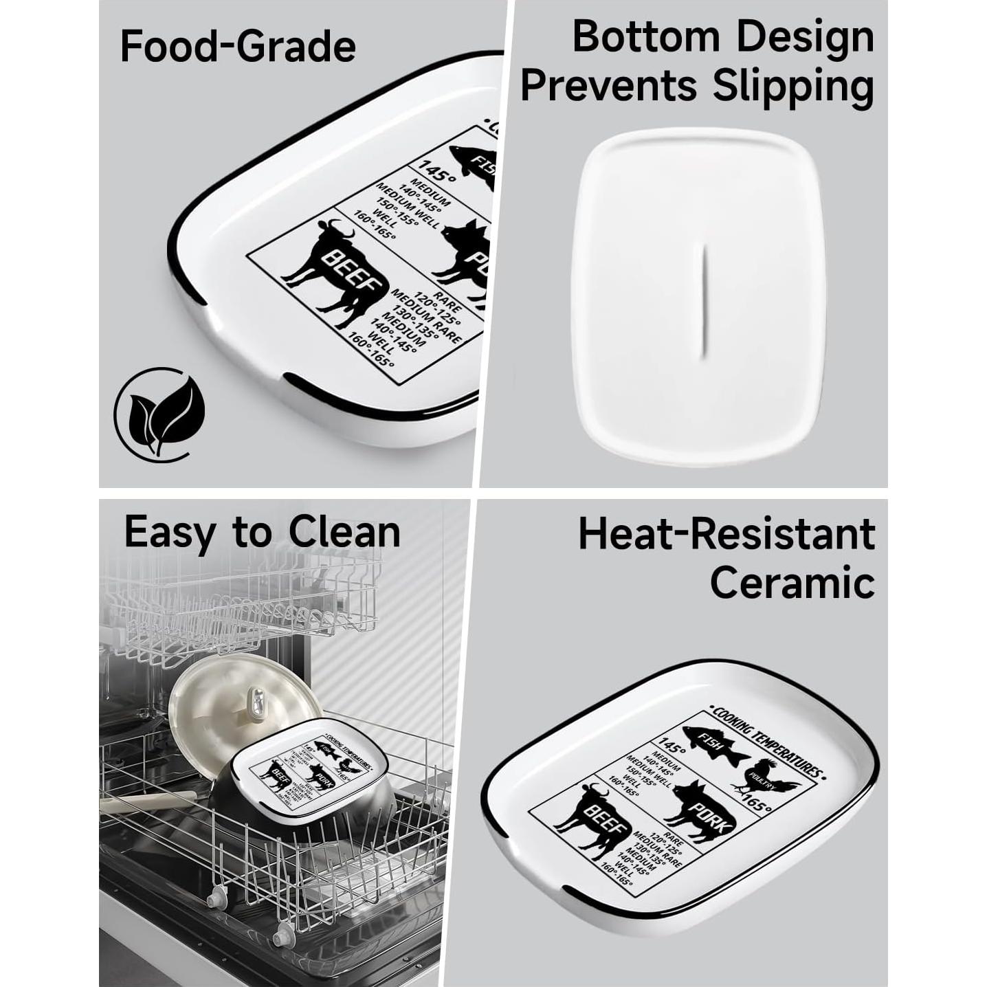 Soporte de Cerámica para Cucharas MBRUH 14.7x11.4cm Estilo Granja