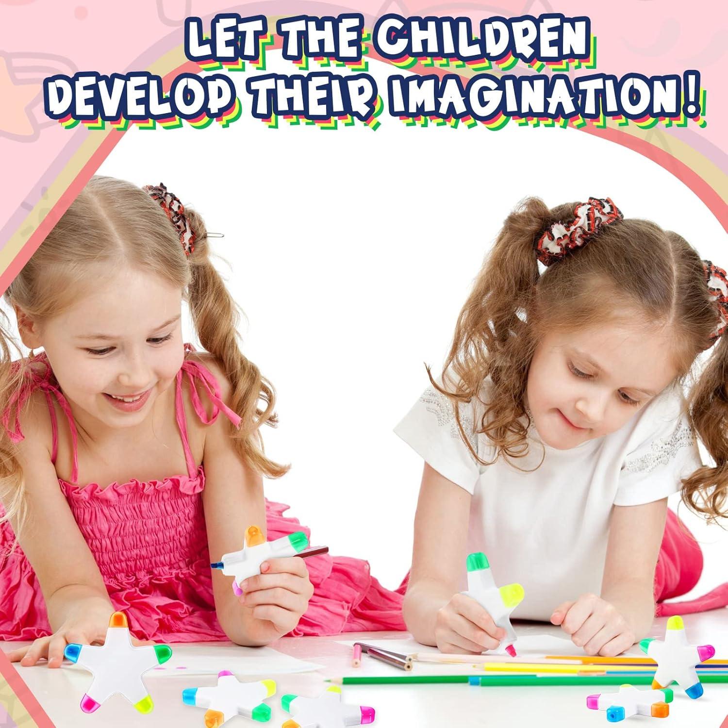 Marcadores Resaltadores en Forma de Estrella Geyee - 3 Pcs Multicolor