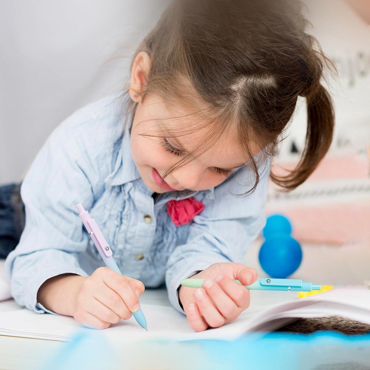 Juego de 5 bolígrafos de gel Lanxivi tinta negra 0.5mm