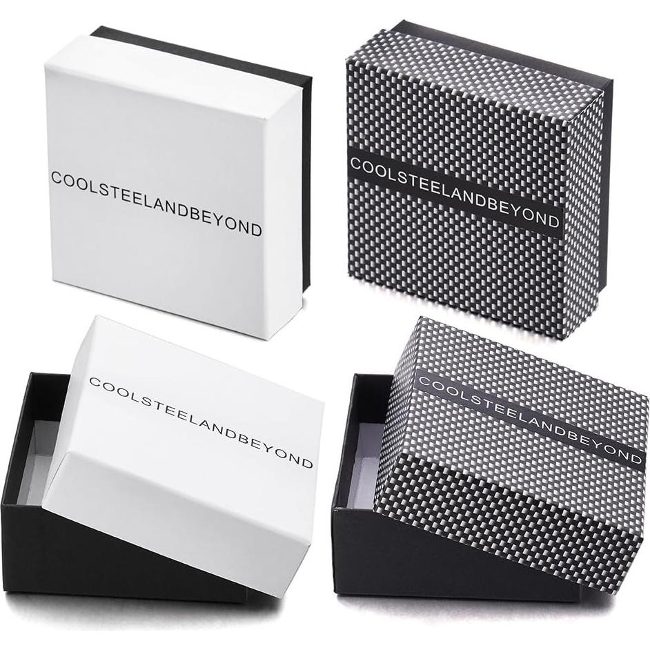 Pulsera de Cuero Trenzado COOLSTEELANDBEYOND para Hombre