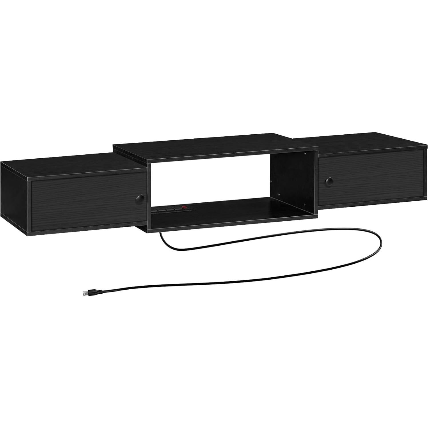 Soporte de TV Flotante HOOBRO 139.7 cm con Salidas de Energía