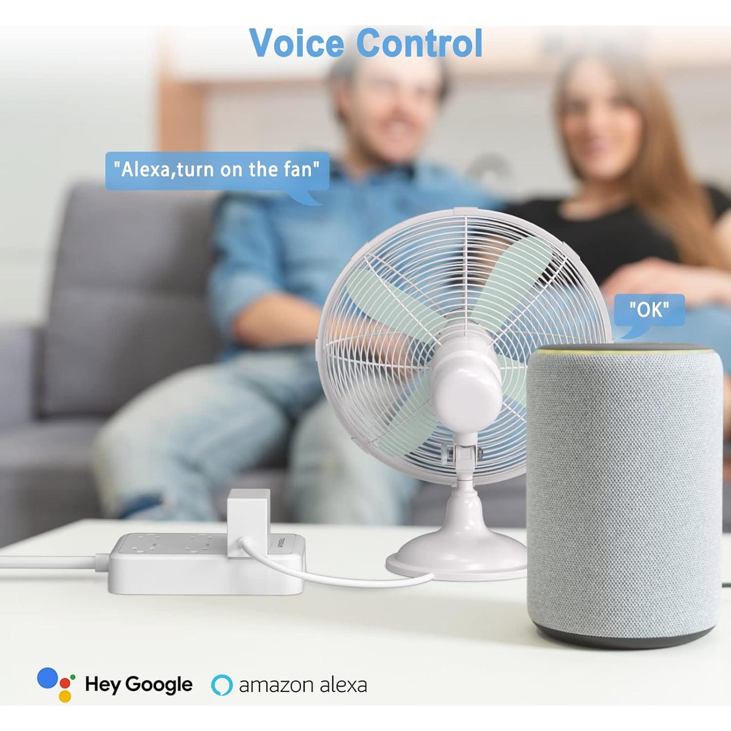 Regleta Inteligente TESSAN con 3 Enchufes y 3 USB 1.83m