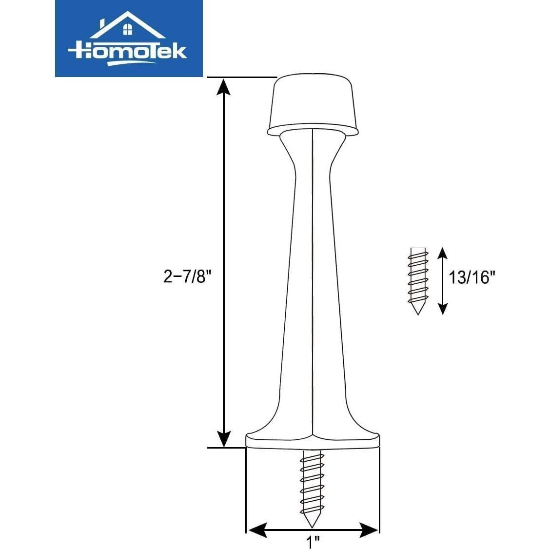 HOMOTEK Tope de Puerta 3 Paquete Bronce Antiguo Alta Resistencia