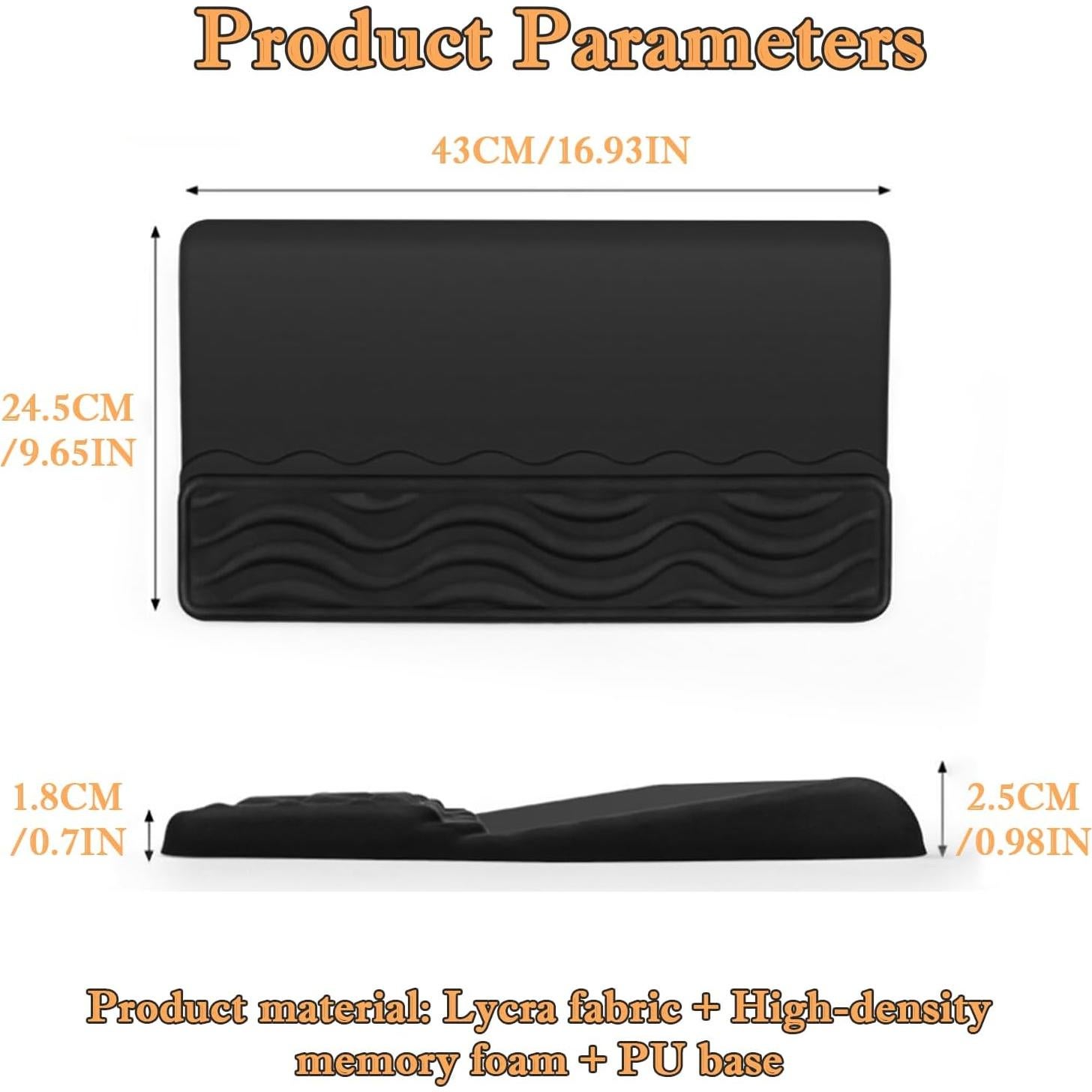 Almohadilla Reposamuñecas Ergonómica ZYooooooY 42.93x24.51cm