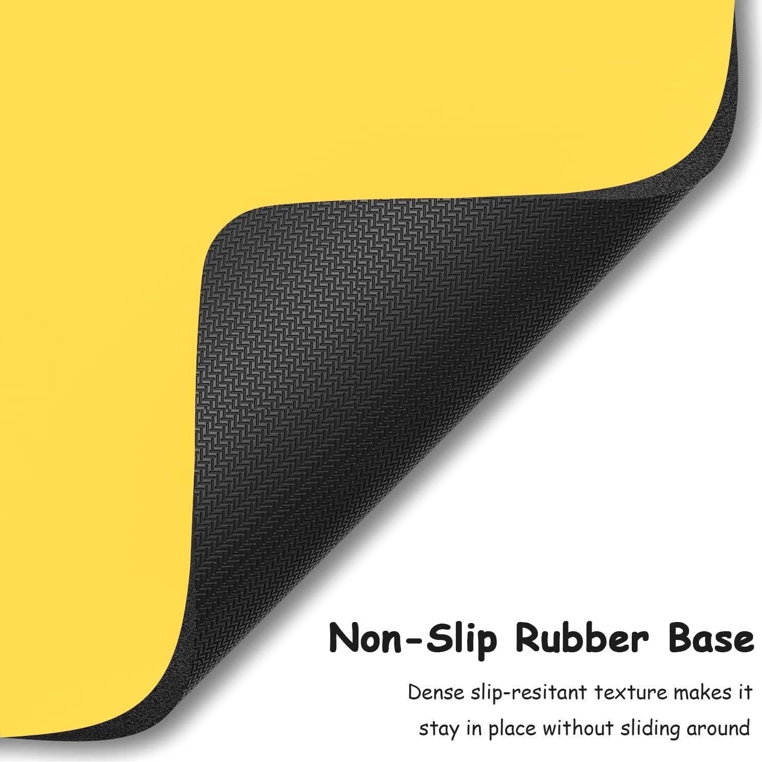 Alfombrilla de Ratón Dapesuom Mini Amarillo 12.7x15.2 cm Antideslizante