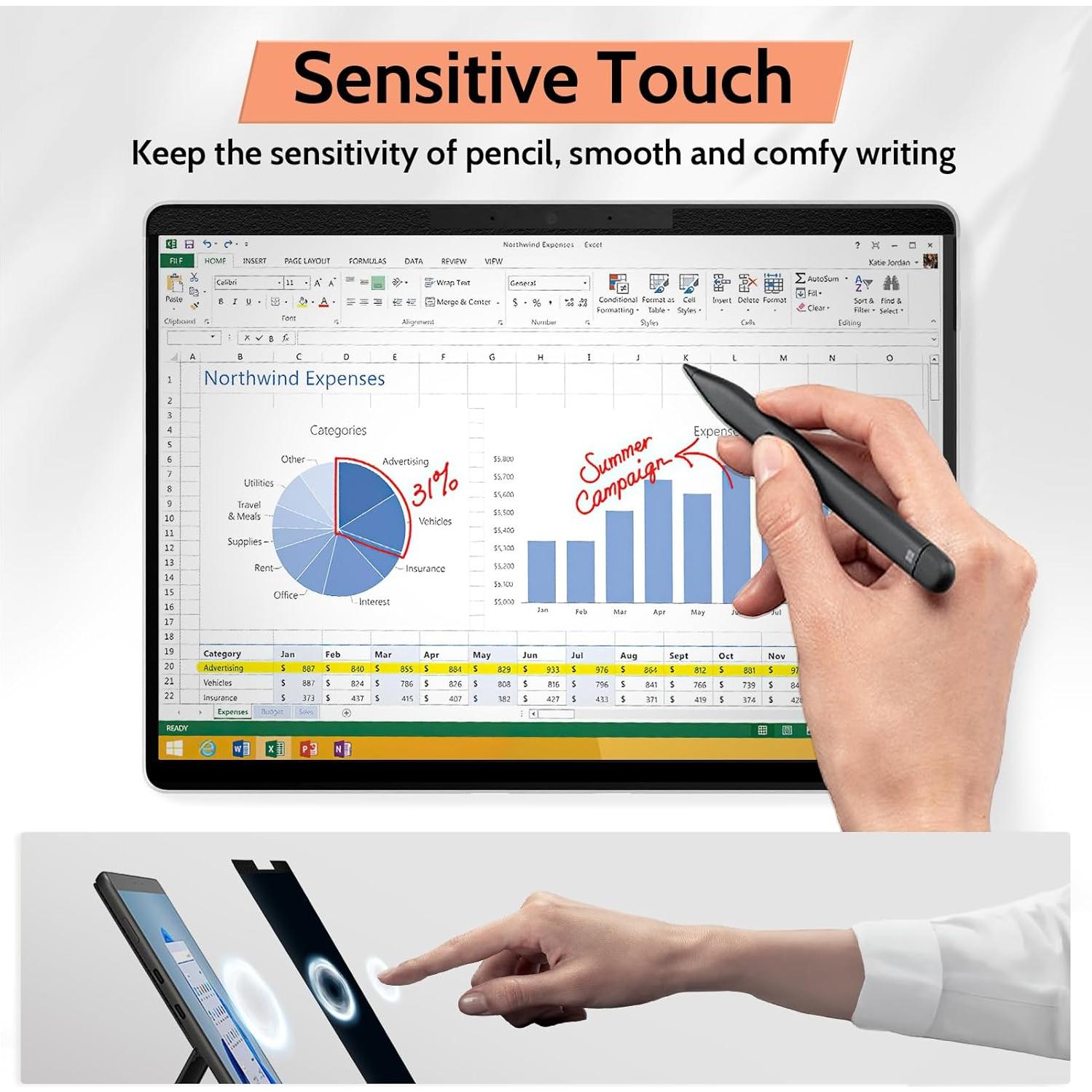 Pantalla de Privacidad Magnética Mamol para Surface Pro 12.3"