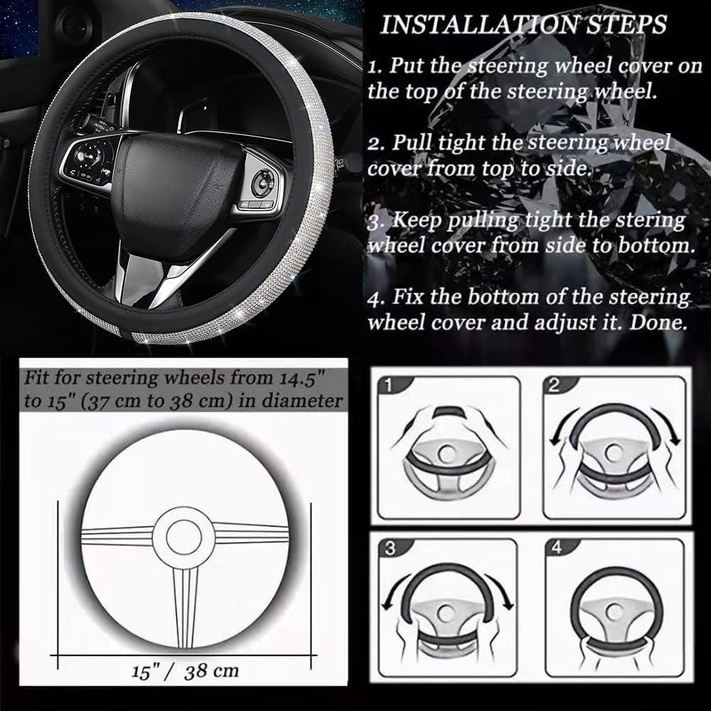 Cubierta de Volante Rosa XIANGDING con Diamantes Brillantes 37-38 cm