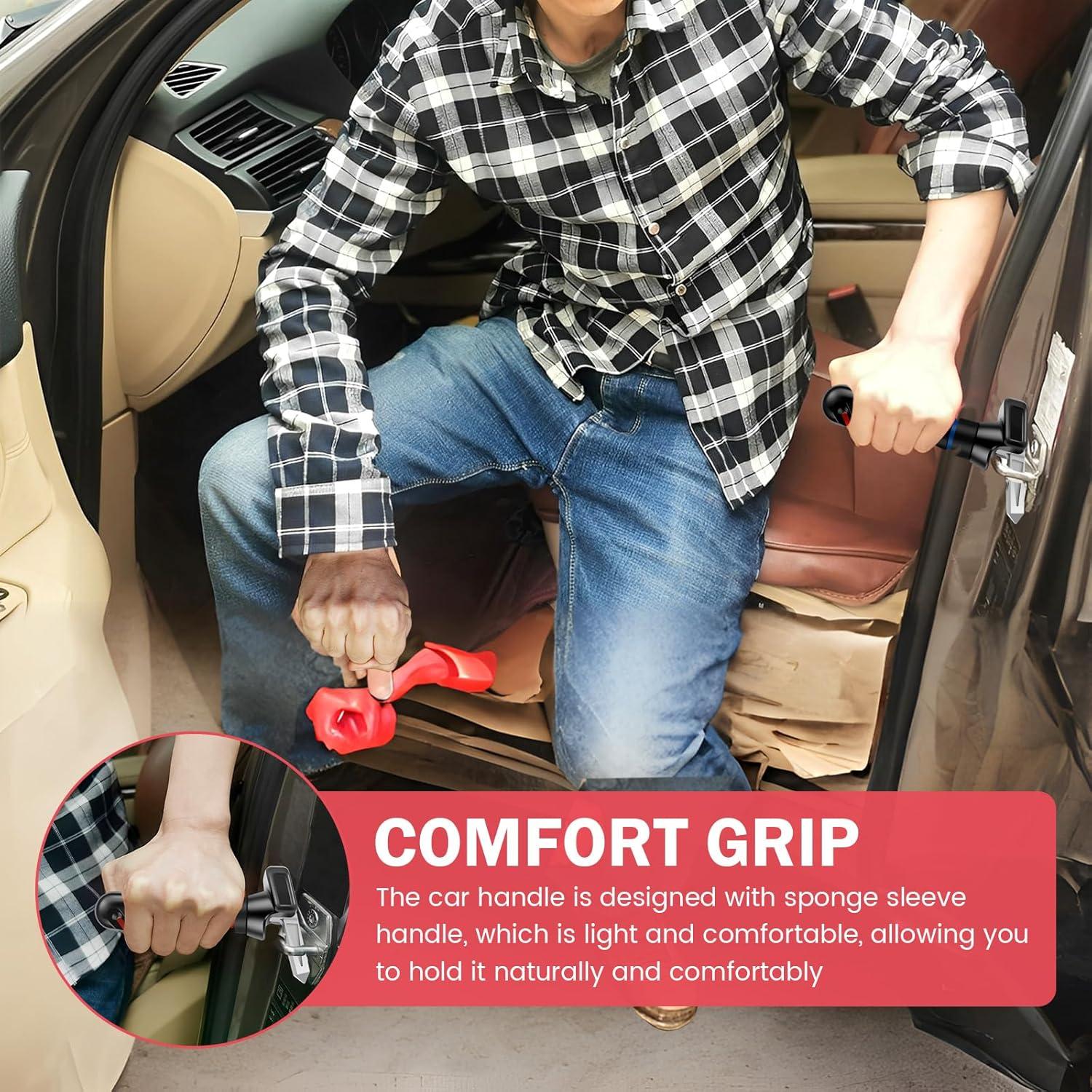 Bastón de Manija de Auto Tcwhniev 2 Pcs Acero Inoxidable