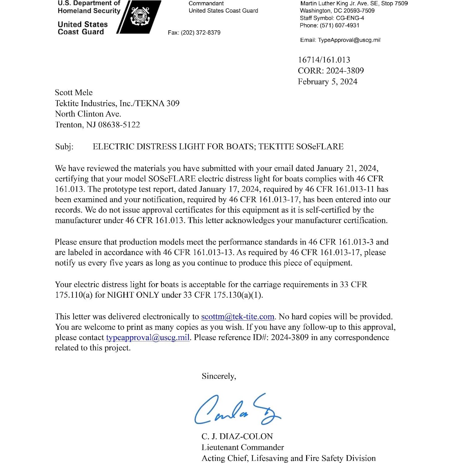 Kit de Señal de Emergencia Electrónica TEKTITE SOSeFlare 5