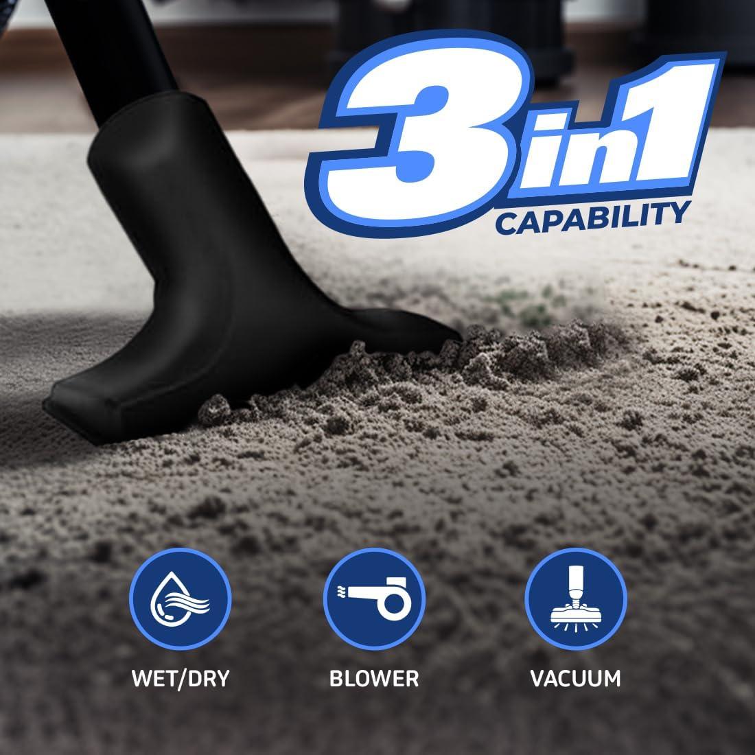 Aspiradora Húmeda y Seca Koblenz WD-2L 7.57L 2HP Azul/Negro