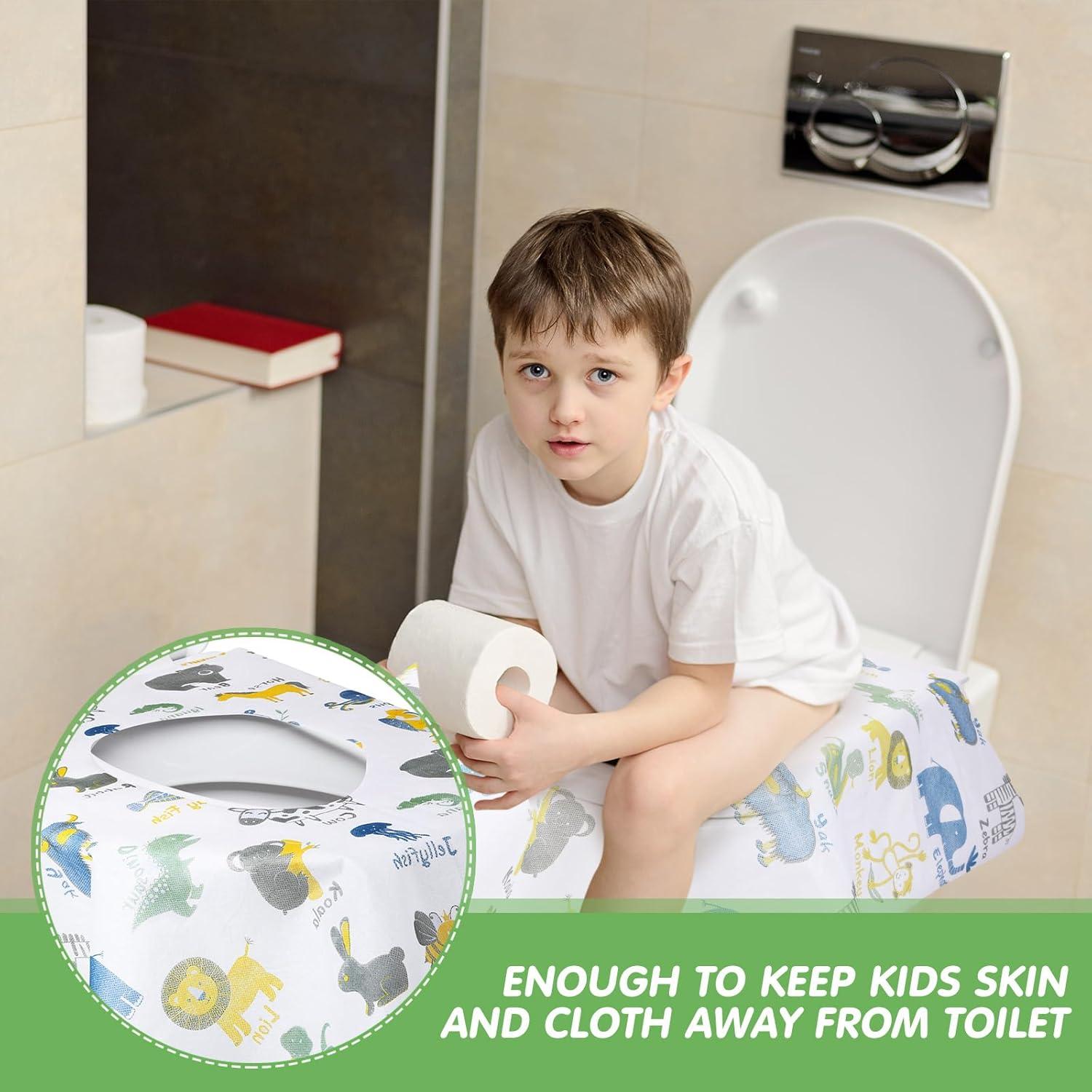 50 Cubiertas de Asiento de Inodoro Desechables Animales 65x62cm