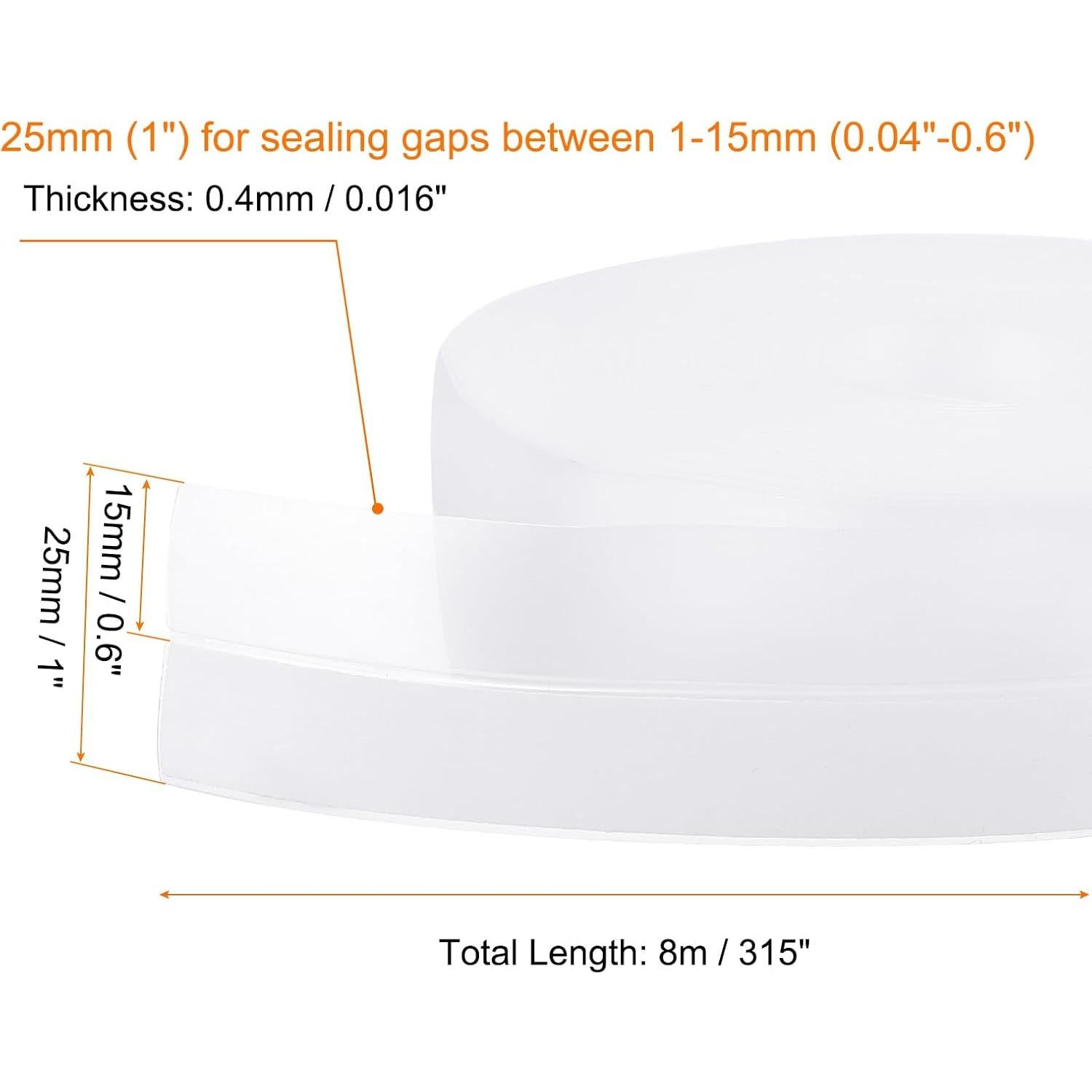 Sello de Aislamiento de Puerta HARFINGTON 8m x 24mm TPE