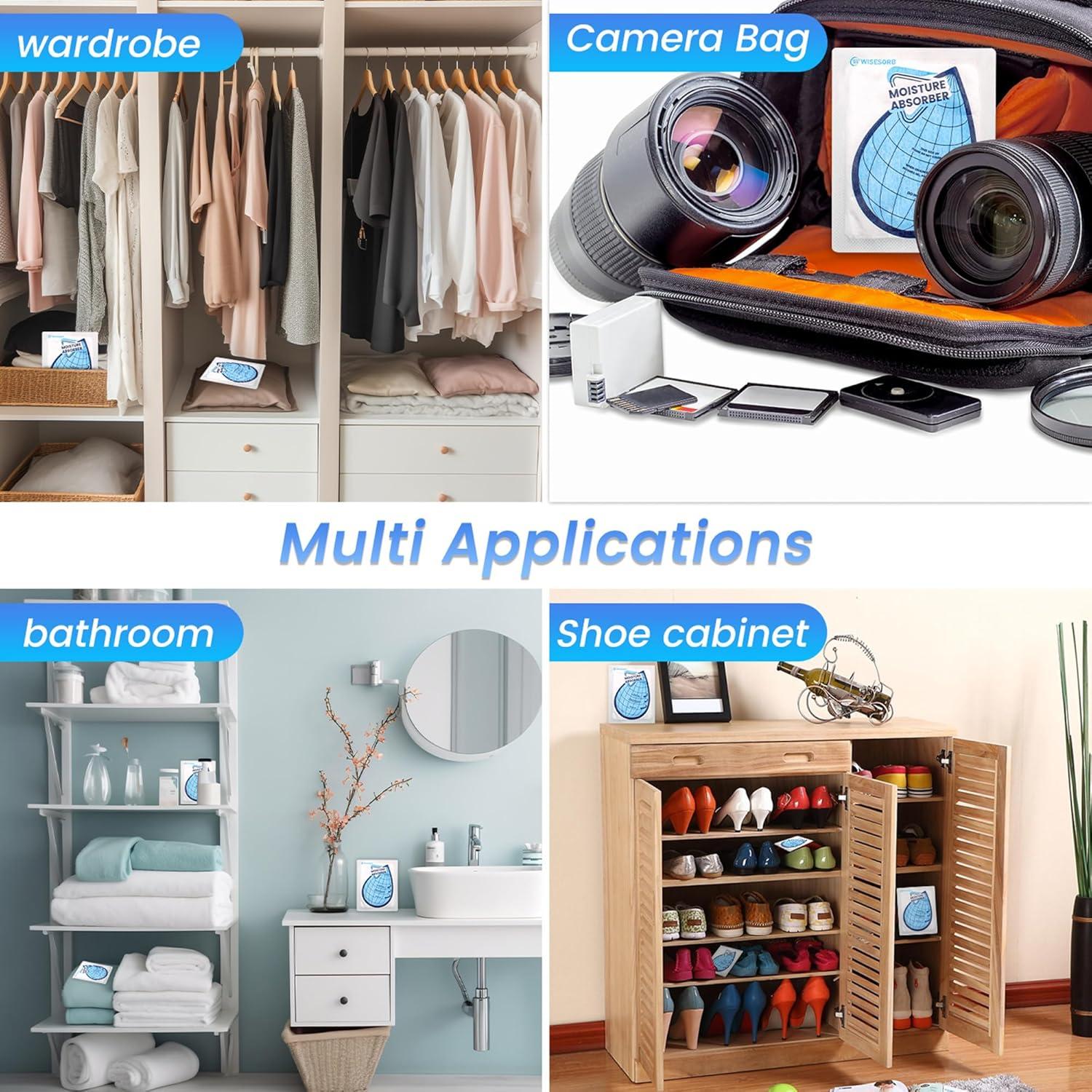 Bolsas Deshumidificadoras Wisesorb 10 Paquetes 100g Efectivas