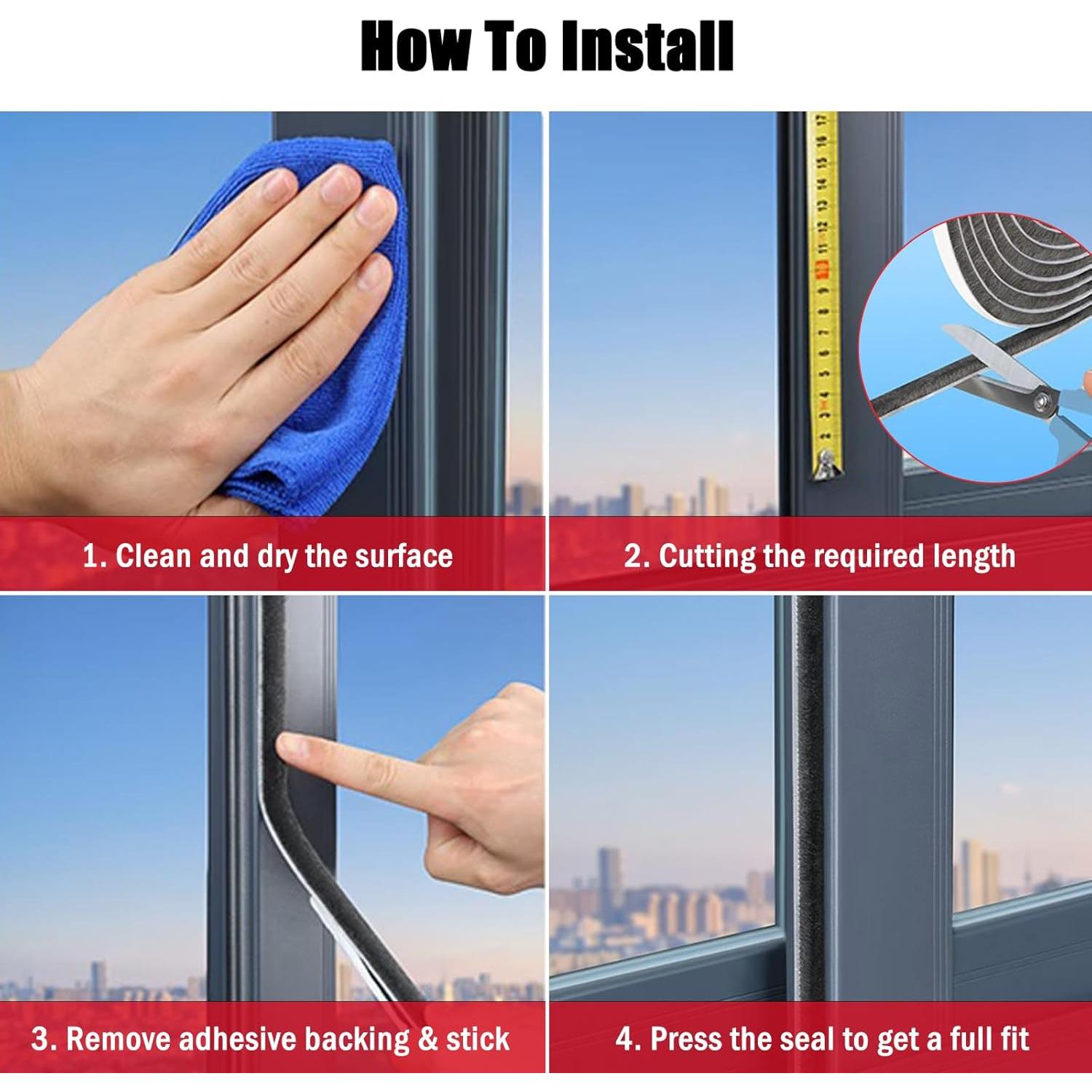 Sellador de Puerta Autoadhesivo Todaylin 10m Gris 0.89cm Ancho