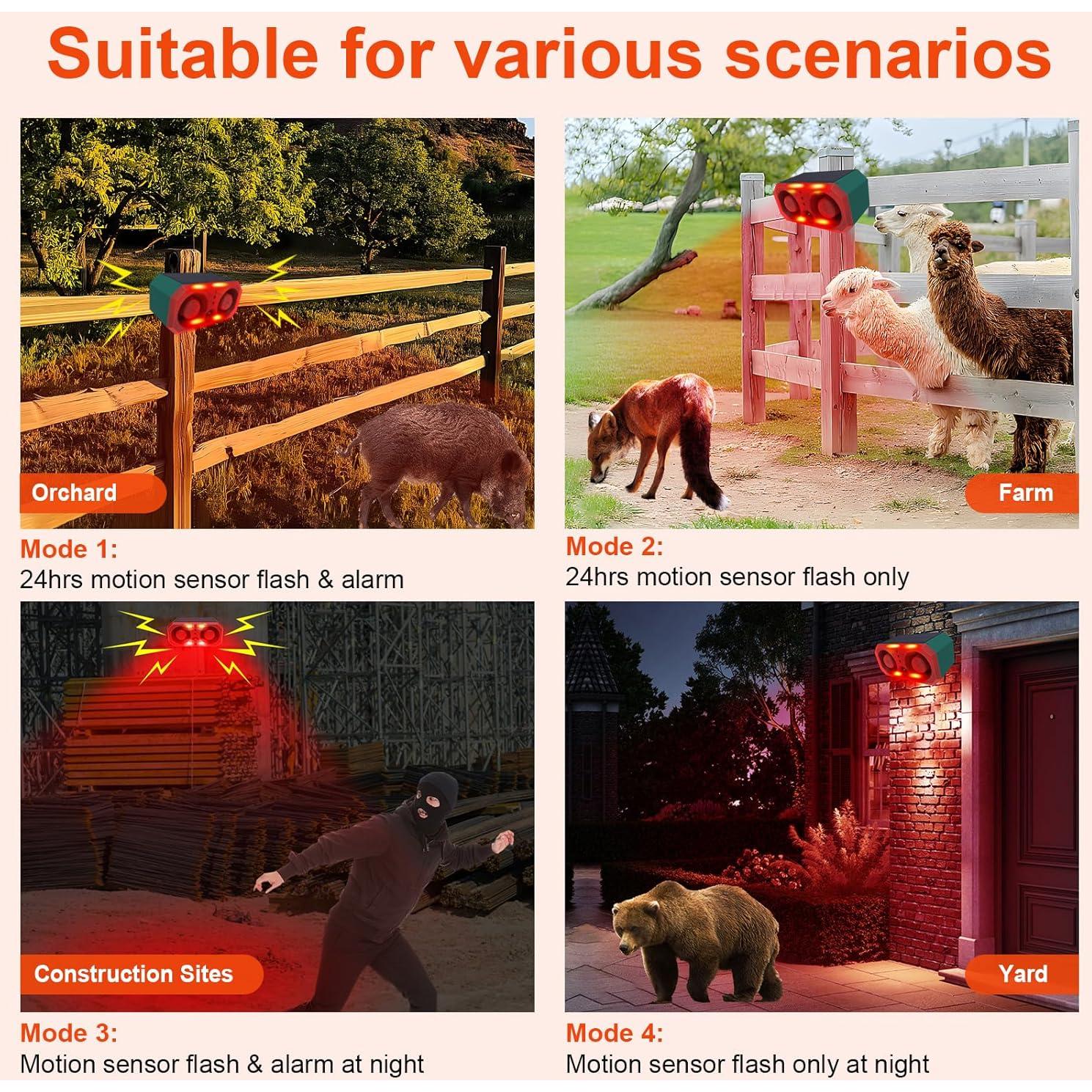 Alarma Solar de Movimiento ChunHee SL17 para Exterior 130dB