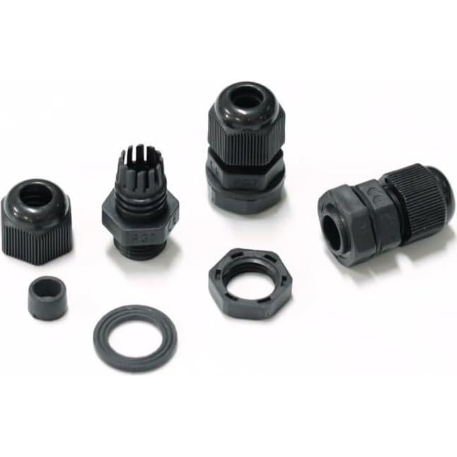 100 Conectores de Cable PG7 Impermeables Tusrai IP68 Negro