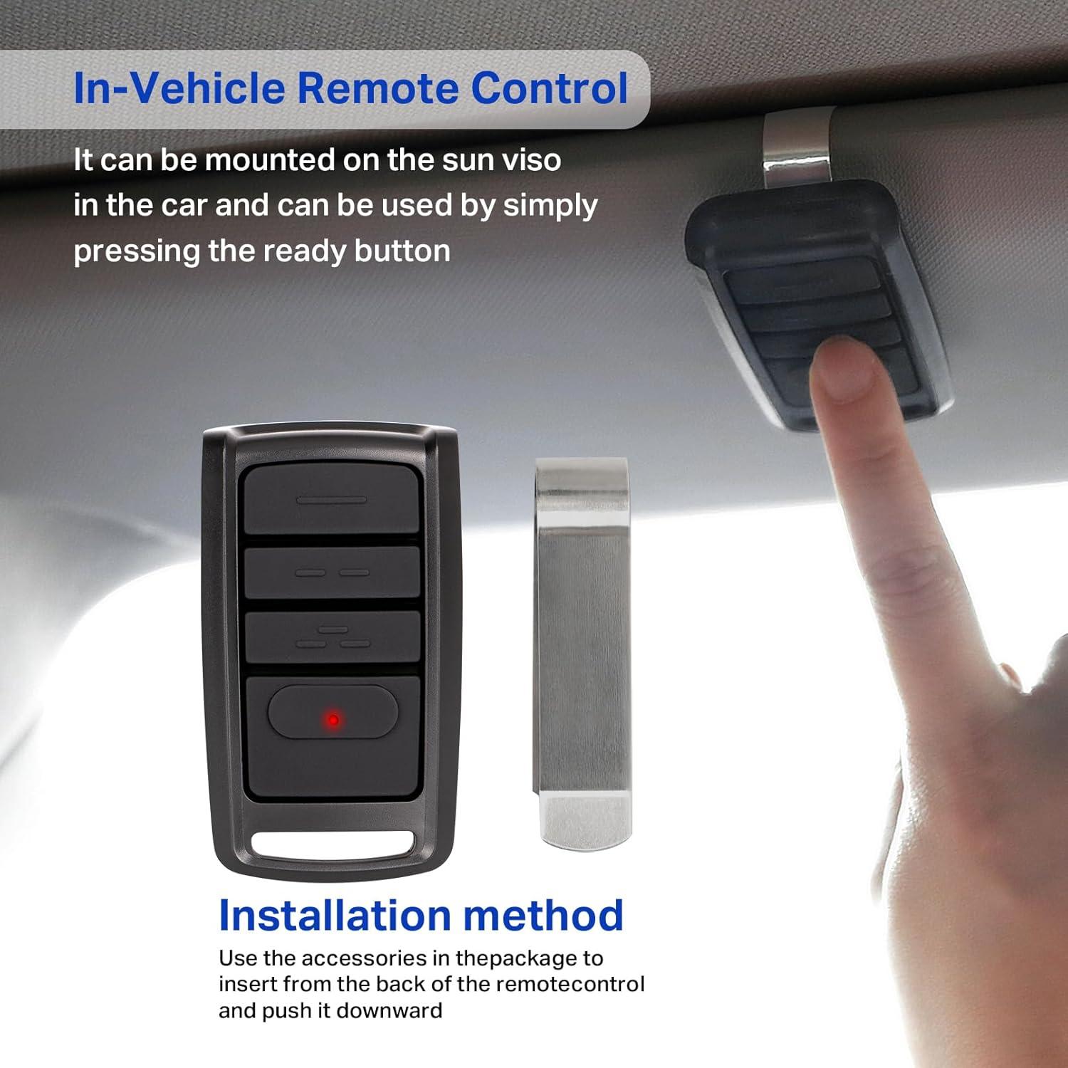 Control Remoto de Puerta de Garaje Overhead Door O3T-BX 3 Botones