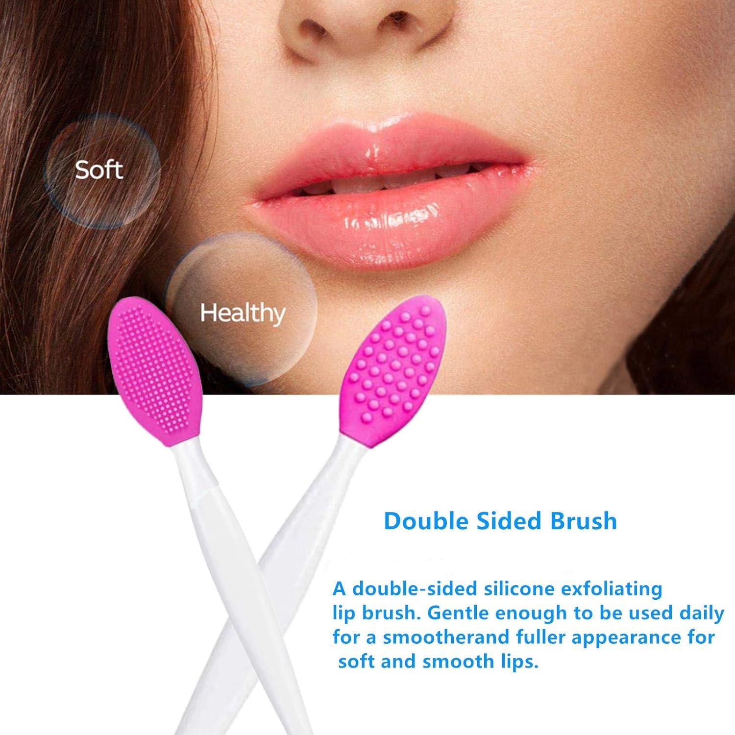 8 Piezas Cepillo Exfoliante de Labios New Prominent - Silicona Suave