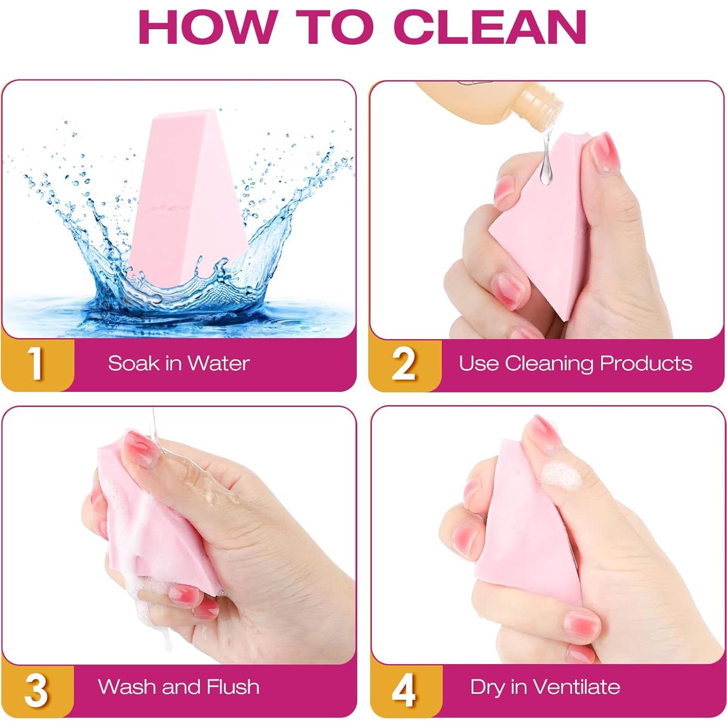 Esponjas de Maquillaje WSYUB en Forma de Cuña - 48 Piezas