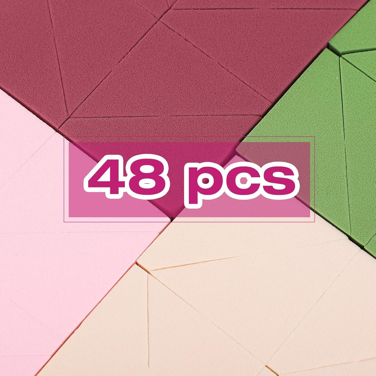 Esponjas de Maquillaje WSYUB en Forma de Cuña - 48 Piezas