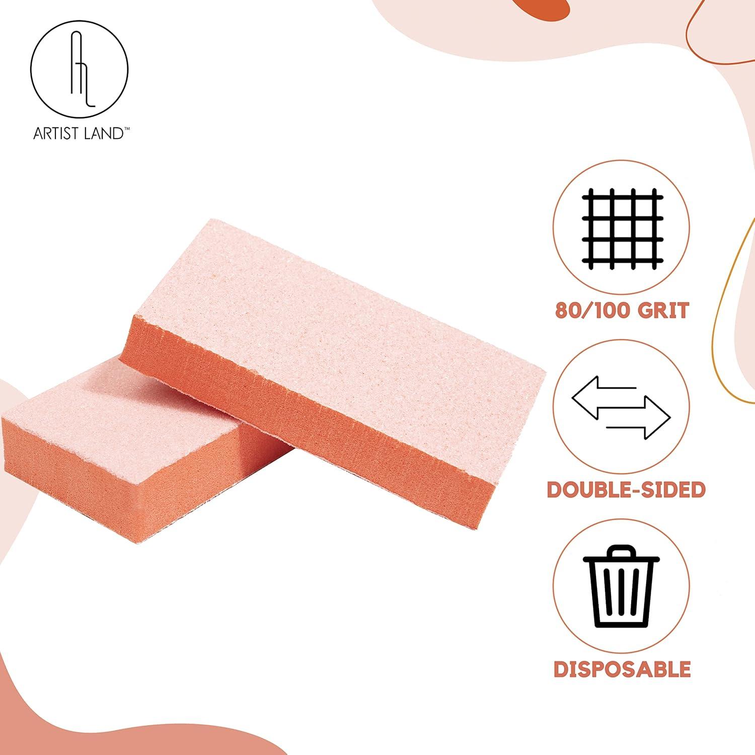 Juego de Bloques de Pulido Artist Land 80/100 Grano - 50 Ct