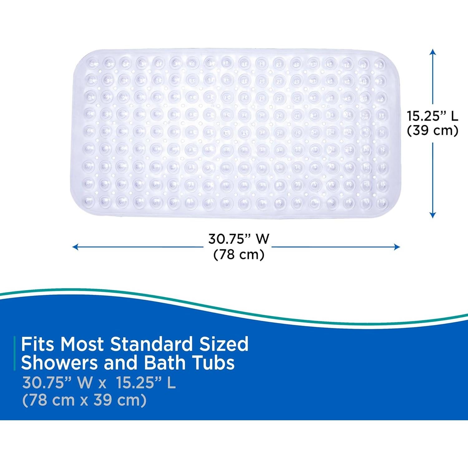 Alfombrilla de Baño Kenney KN61292 Vinilo Transparente 39x78 cm