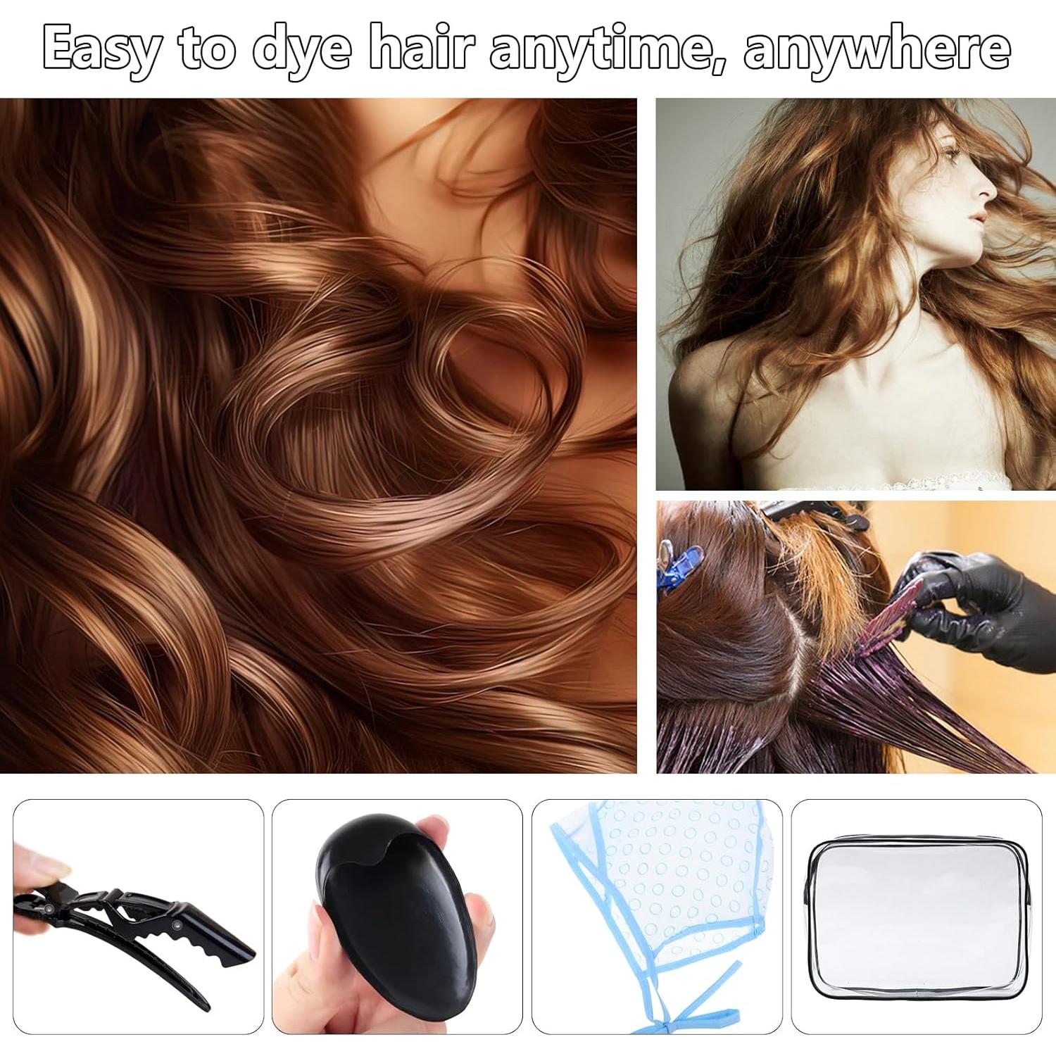 Kit de Coloración de Cabello DINTSTYLE 32 Piezas Negro