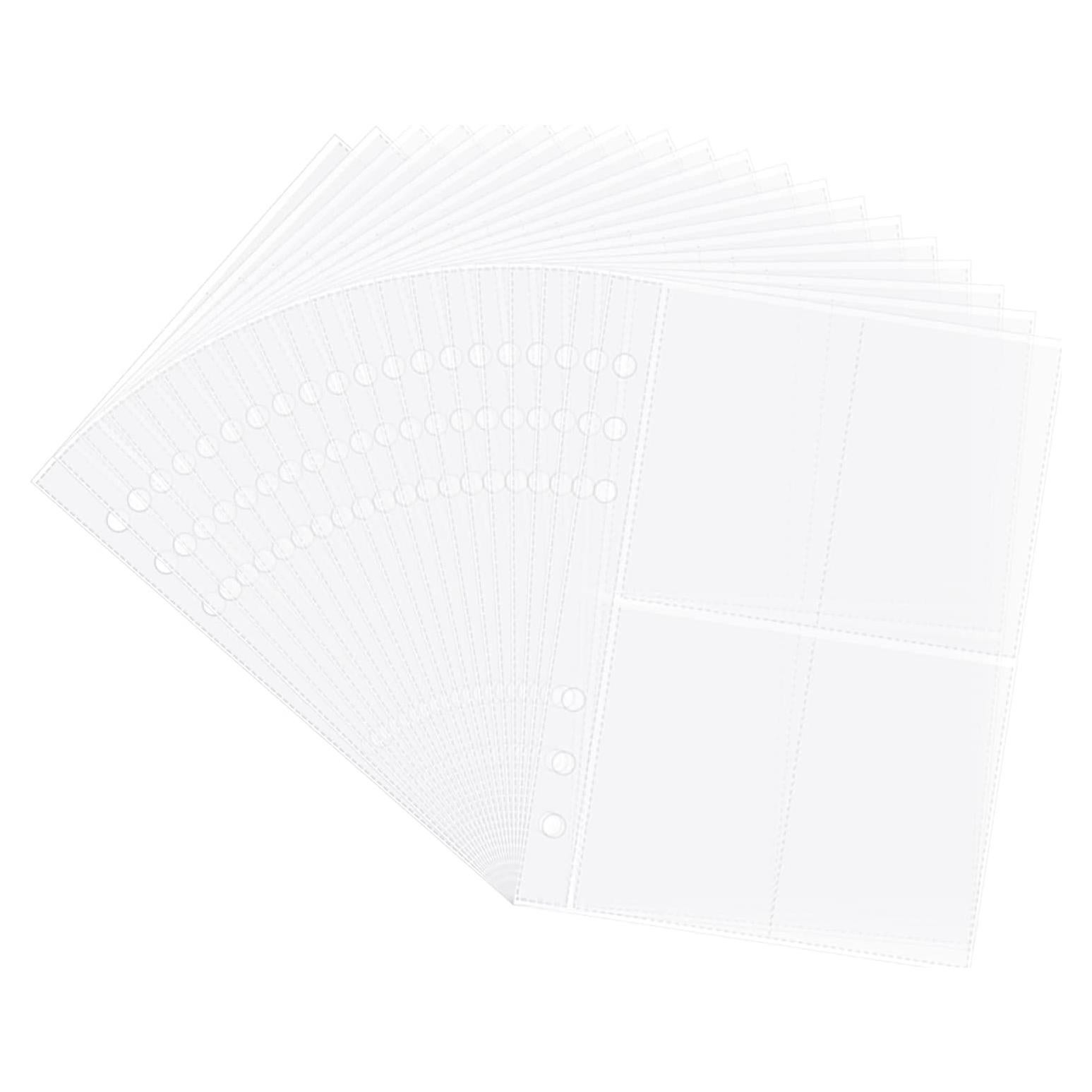 Páginas Internas Refill Transparentes LingLingo 20 Hojas 160 Bolsillos