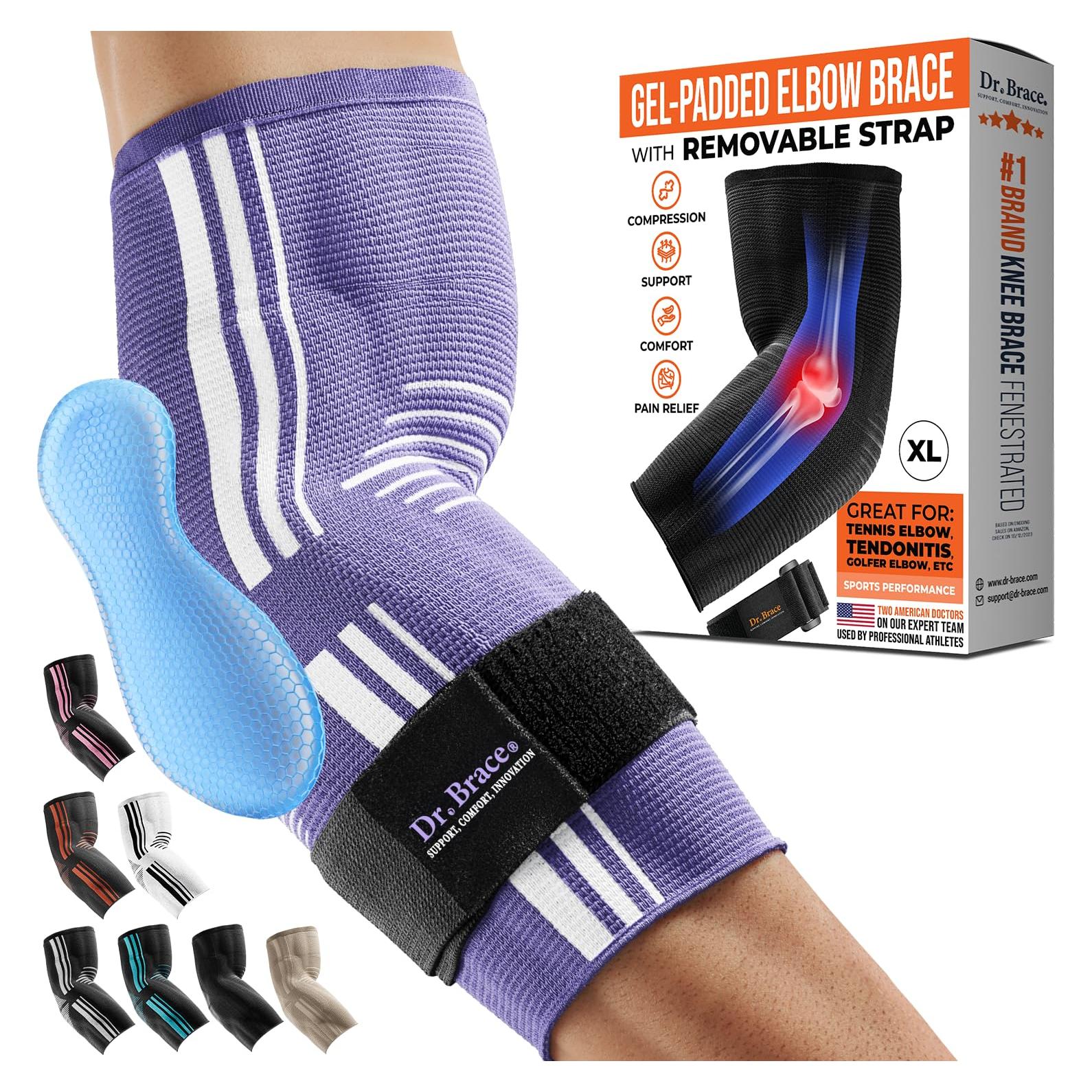 Soporte para Codo DR. BRACE® Elite con Almohadilla de Gel Extra Grande