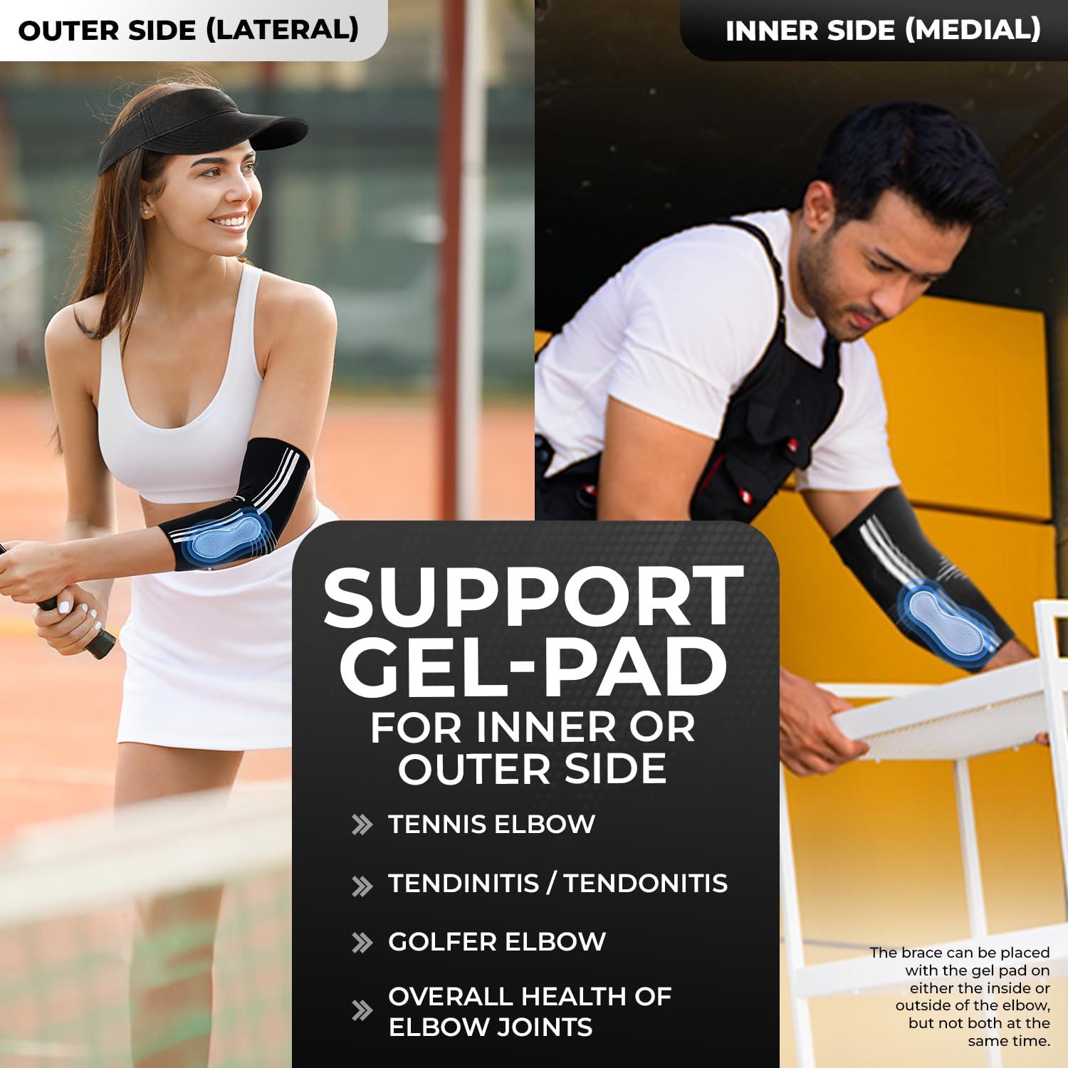 Soporte para Codo DR. BRACE® Elite con Almohadilla de Gel - Pequeño