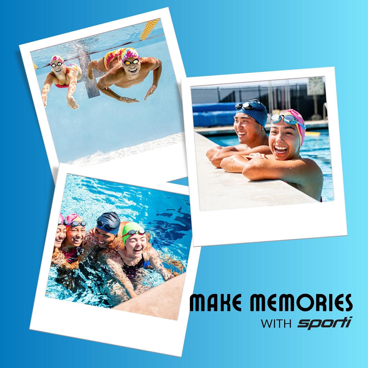 Gorro de natación Sporti de silicona multicolor 19.4 cm