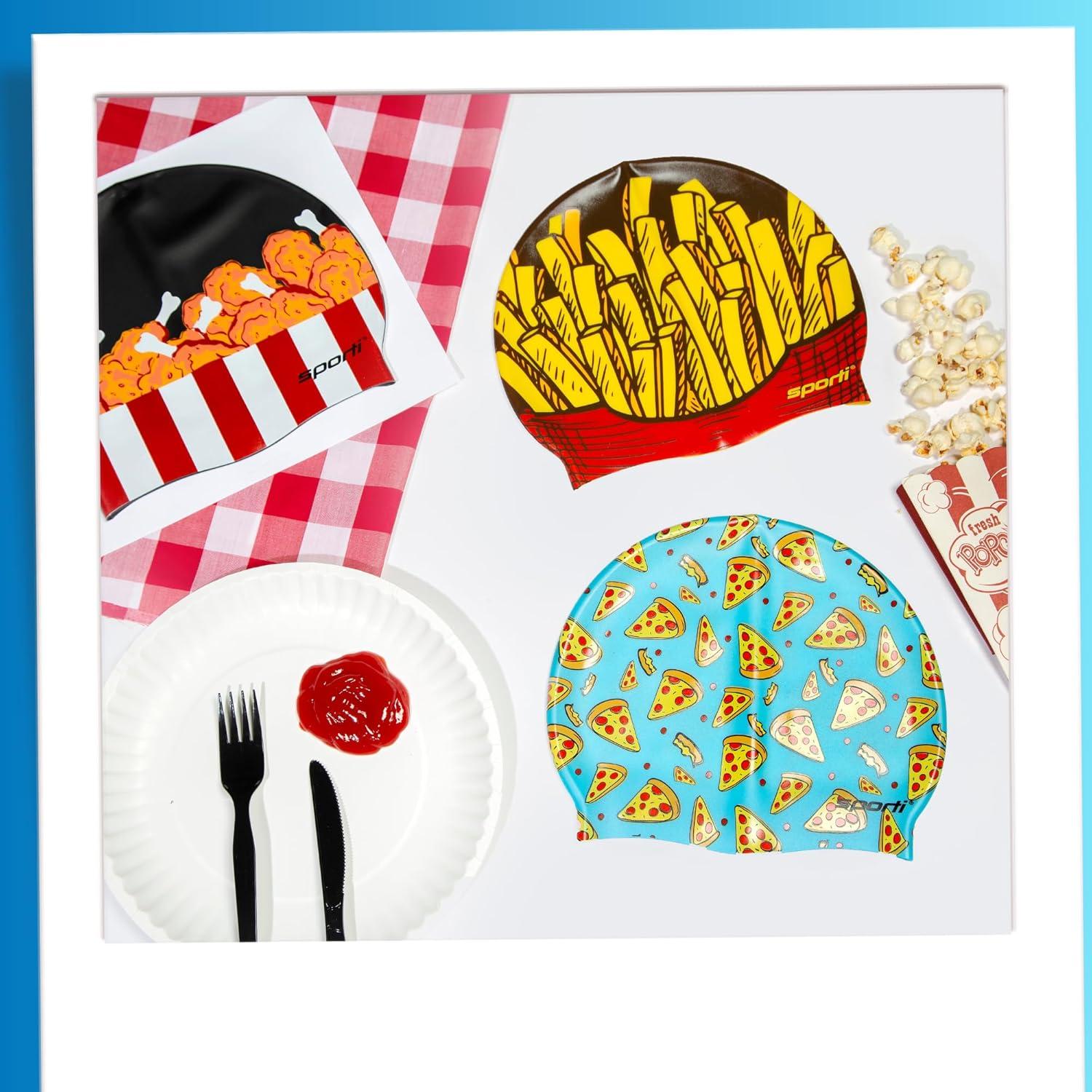 Gorro de natación Sporti de silicona multicolor 19.4 cm