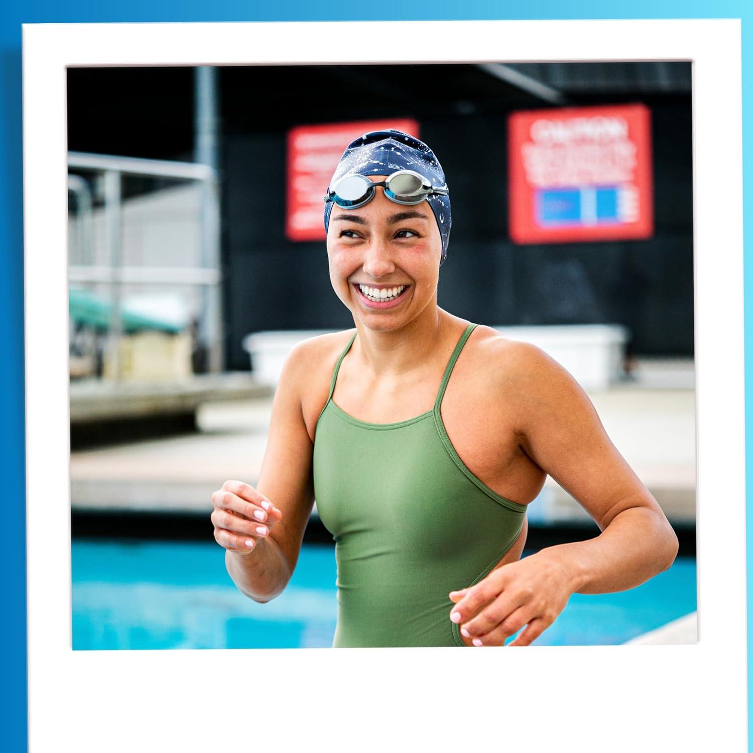 Gorro de natación Sporti de silicona multicolor 19.4 cm